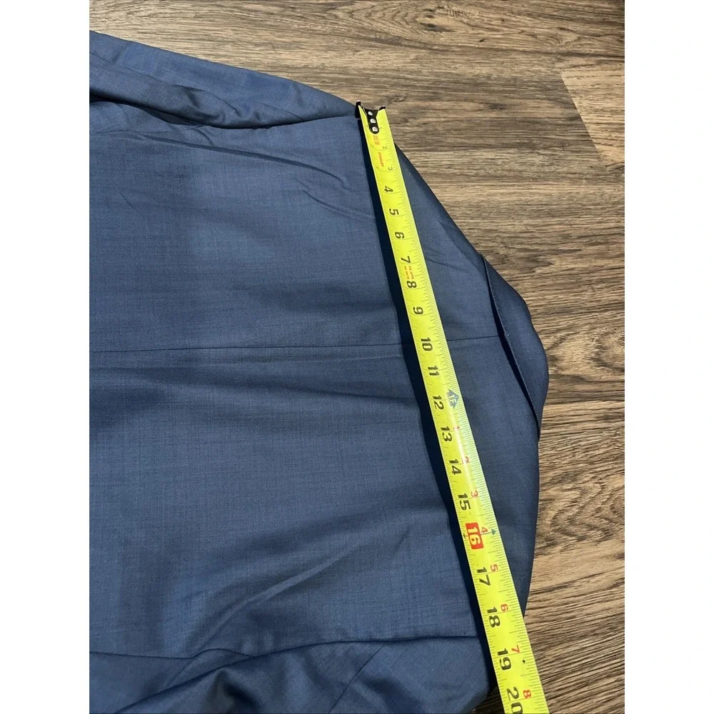 Peter Millar Mens Blazer Wool Color Blue Size 42S